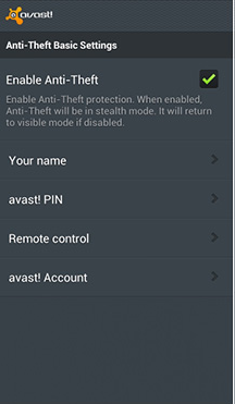 Avast additional Features