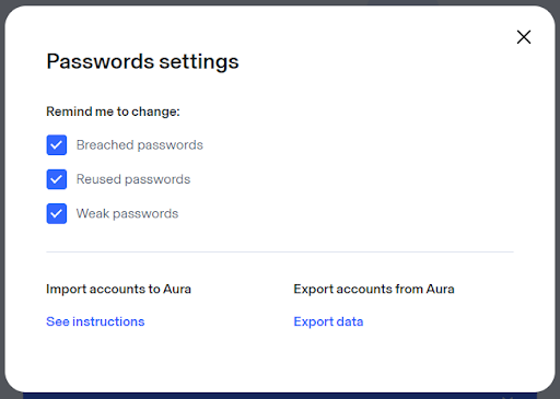 Password Manager and Vault Aura-2